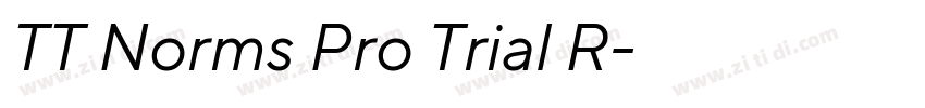 TT Norms Pro Trial R字体转换 TT Norms Pro Trial R字体转换